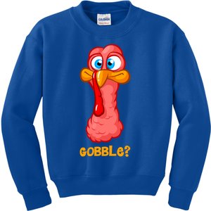 Funny Thanksgiving Happy Turkey Day Boy Girl Gift Kids Sweatshirt