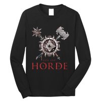 For The Horde Fantasy Sword Mace Weapons & Shield For Battle Long Sleeve Shirt