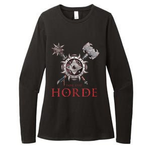 For The Horde Fantasy Sword Mace Weapons & Shield For Battle Womens CVC Long Sleeve Shirt