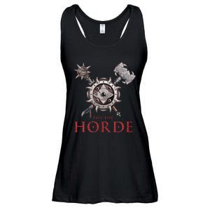 For The Horde Fantasy Sword Mace Weapons & Shield For Battle Ladies Essential Flowy Tank