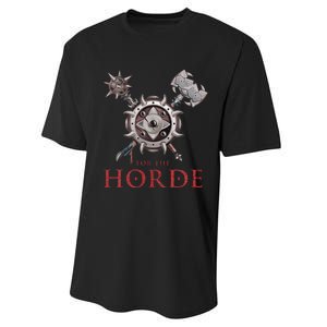 For The Horde Fantasy Sword Mace Weapons & Shield For Battle Performance Sprint T-Shirt