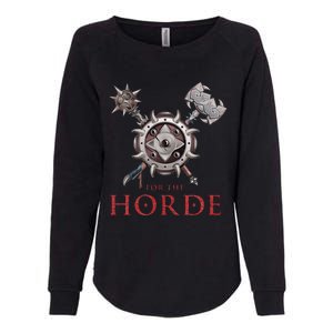 For The Horde Fantasy Sword Mace Weapons & Shield For Battle Womens California Wash Sweatshirt