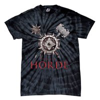 For The Horde Fantasy Sword Mace Weapons & Shield For Battle Tie-Dye T-Shirt