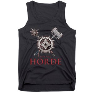 For The Horde Fantasy Sword Mace Weapons & Shield For Battle Tank Top