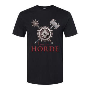 For The Horde Fantasy Sword Mace Weapons & Shield For Battle Softstyle CVC T-Shirt