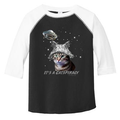 Funny Tinfoil Hat Cat Lover Toddler Fine Jersey T-Shirt