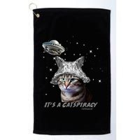 Funny Tinfoil Hat Cat Lover Golf Towel