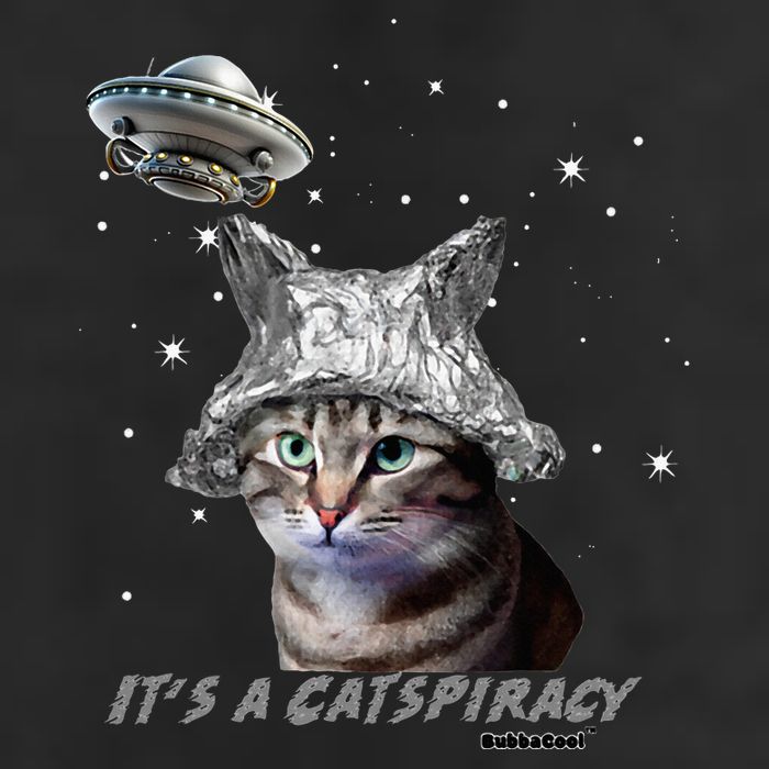 Funny Tinfoil Hat Cat Lover Golf Towel