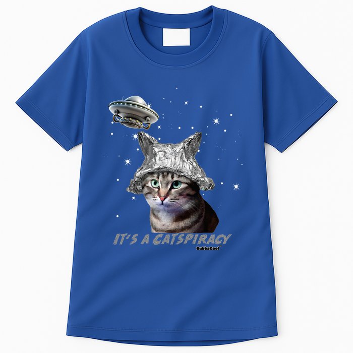 Funny Tinfoil Hat Cat Lover Tall T-Shirt