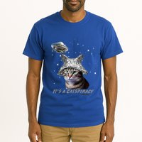 Funny Tinfoil Hat Cat Lover Tall T-Shirt