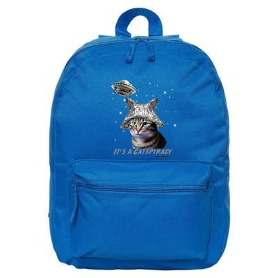 Funny Tinfoil Hat Cat Lover 16 in Basic Backpack