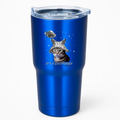 Funny Tinfoil Hat Cat Lover Tumbler