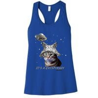 Funny Tinfoil Hat Cat Lover Women's Racerback Tank