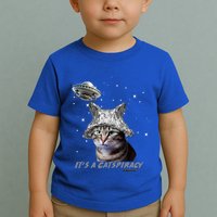 Funny Tinfoil Hat Cat Lover Toddler T-Shirt
