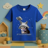 Funny Tinfoil Hat Cat Lover Toddler T-Shirt