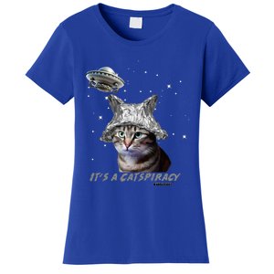 Funny Tinfoil Hat Cat Lover Women's T-Shirt