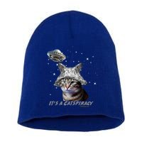 Funny Tinfoil Hat Cat Lover Short Acrylic Beanie