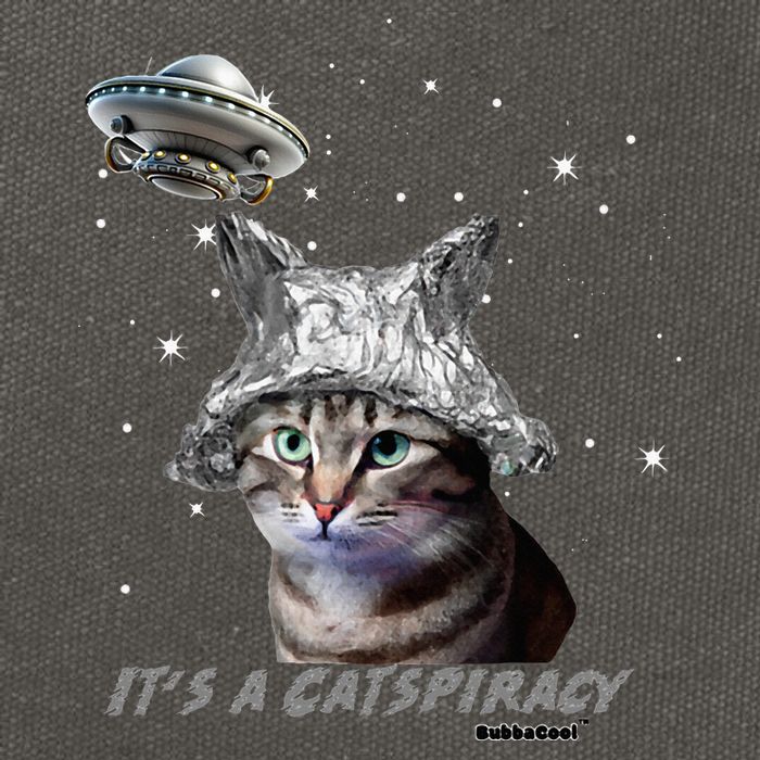 Funny Tinfoil Hat Cat Lover Cotton Canvas Backpack