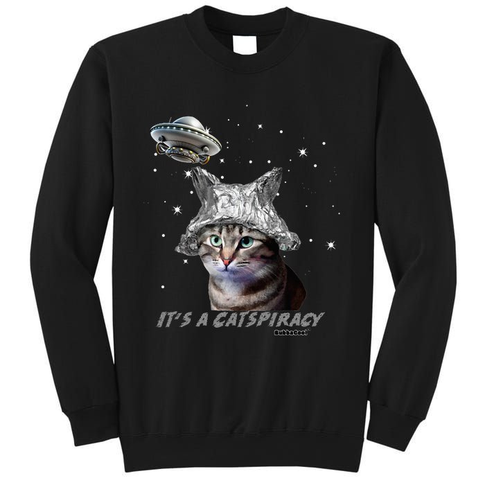 Funny Tinfoil Hat Cat Lover Sweatshirt