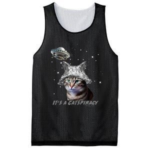 Funny Tinfoil Hat Cat Lover Mesh Reversible Basketball Jersey Tank