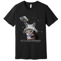 Funny Tinfoil Hat Cat Lover Premium T-Shirt