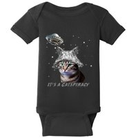 Funny Tinfoil Hat Cat Lover Baby Bodysuit