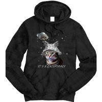 Funny Tinfoil Hat Cat Lover Tie Dye Hoodie