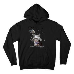 Funny Tinfoil Hat Cat Lover Tall Hoodie