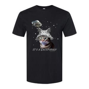 Funny Tinfoil Hat Cat Lover Softstyle CVC T-Shirt