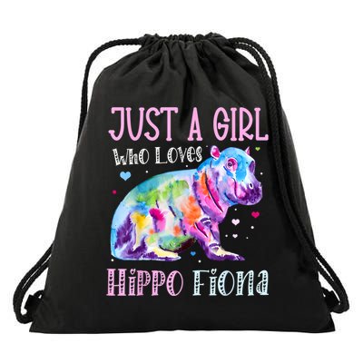 Fiona The Hippo Baby Love Hippo Fiona Drawstring Bag