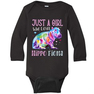 Fiona The Hippo Baby Love Hippo Fiona Baby Long Sleeve Bodysuit