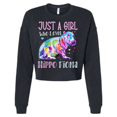 Fiona The Hippo Baby Love Hippo Fiona Cropped Pullover Crew