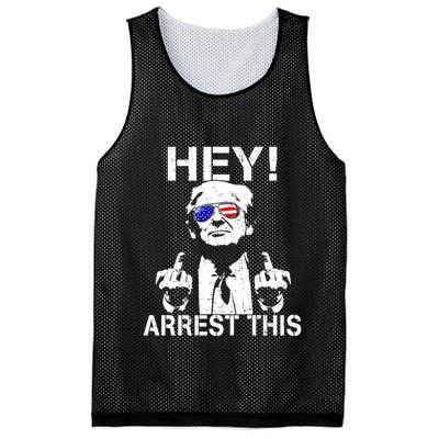 Funny Trump Hey Arrest This Mesh Reversible Basketball Jersey Tank
