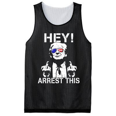 Funny Trump Hey Arrest This Mesh Reversible Basketball Jersey Tank