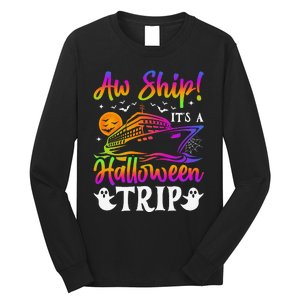 Funny Trip Halloween Cruise Squad Family 2024 Cruising Crew Long Sleeve Shirt