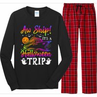 Funny Trip Halloween Cruise Squad Family 2024 Cruising Crew Long Sleeve Pajama Set