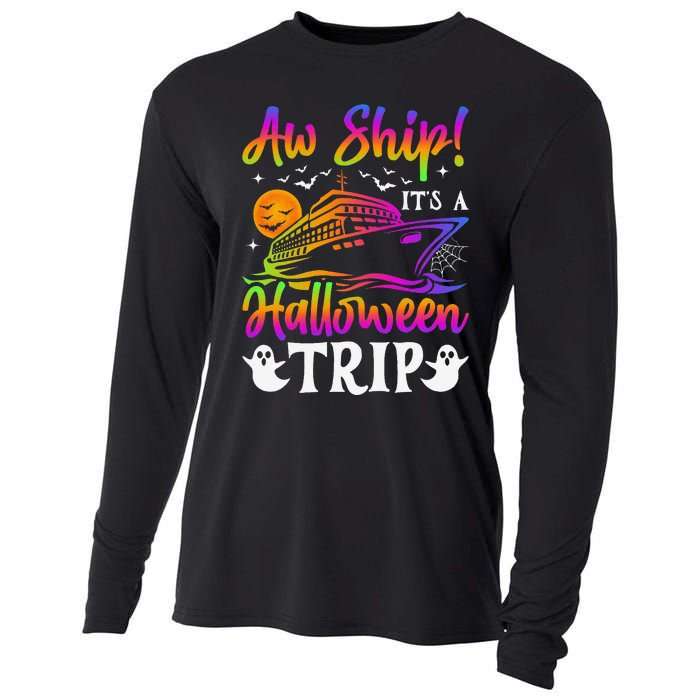 Funny Trip Halloween Cruise Squad Family 2024 Cruising Crew Cooling Performance Long Sleeve Crew