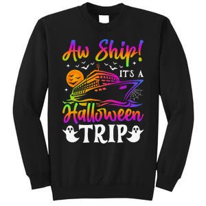 Funny Trip Halloween Cruise Squad Family 2024 Cruising Crew Tall Sweatshirt