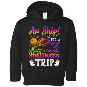 Funny Trip Halloween Cruise Squad Family 2024 Cruising Crew Toddler Hoodie