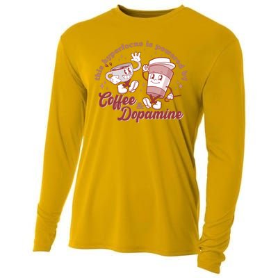 Funny This Hyperfocus Is Powered By Coffee And Dopamine Coffee Lover Cooling Performance Long Sleeve Crew