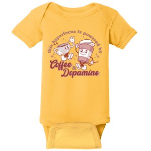 Funny This Hyperfocus Is Powered By Coffee And Dopamine Coffee Lover Baby Bodysuit