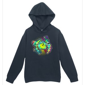 Funny Trippy Hippie Psychedelic Peace Frog Urban Pullover Hoodie