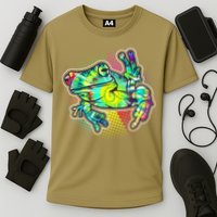 Funny Trippy Hippie Psychedelic Peace Frog Performance Shirt