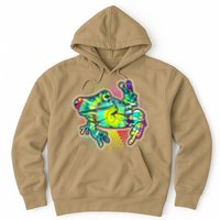 Funny Trippy Hippie Psychedelic Peace Frog Hoodie