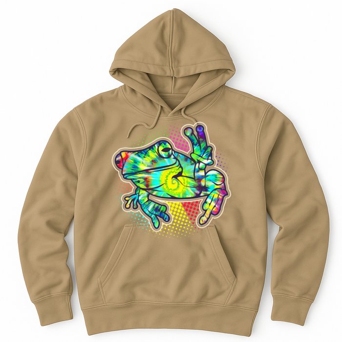 Funny Trippy Hippie Psychedelic Peace Frog Hoodie