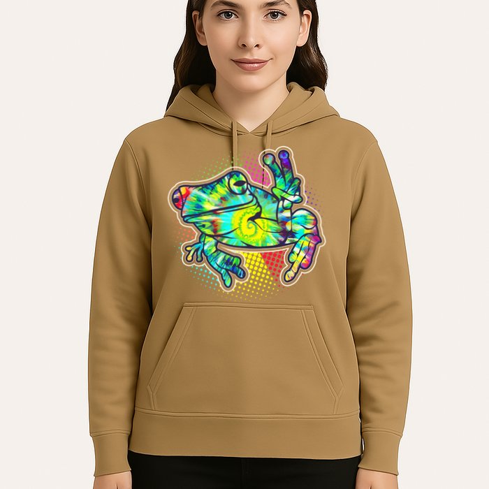 Funny Trippy Hippie Psychedelic Peace Frog Hoodie