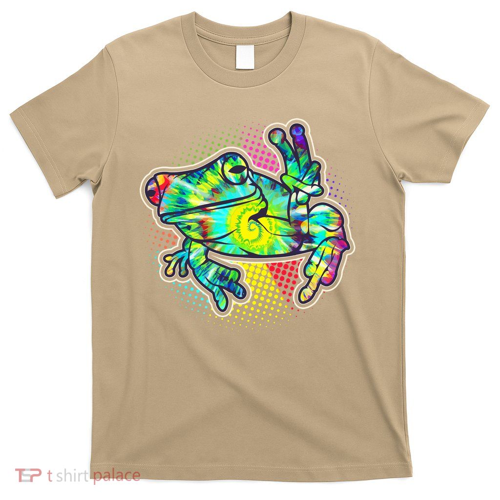 Funny Trippy Hippie Psychedelic Peace Frog T-Shirt