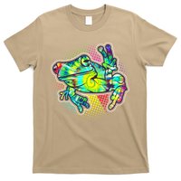 Funny Trippy Hippie Psychedelic Peace Frog T-Shirt