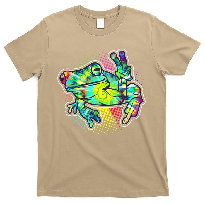 Funny Trippy Hippie Psychedelic Peace Frog T-Shirt