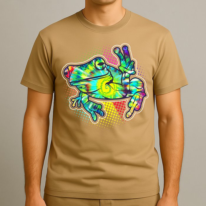 Funny Trippy Hippie Psychedelic Peace Frog T-Shirt